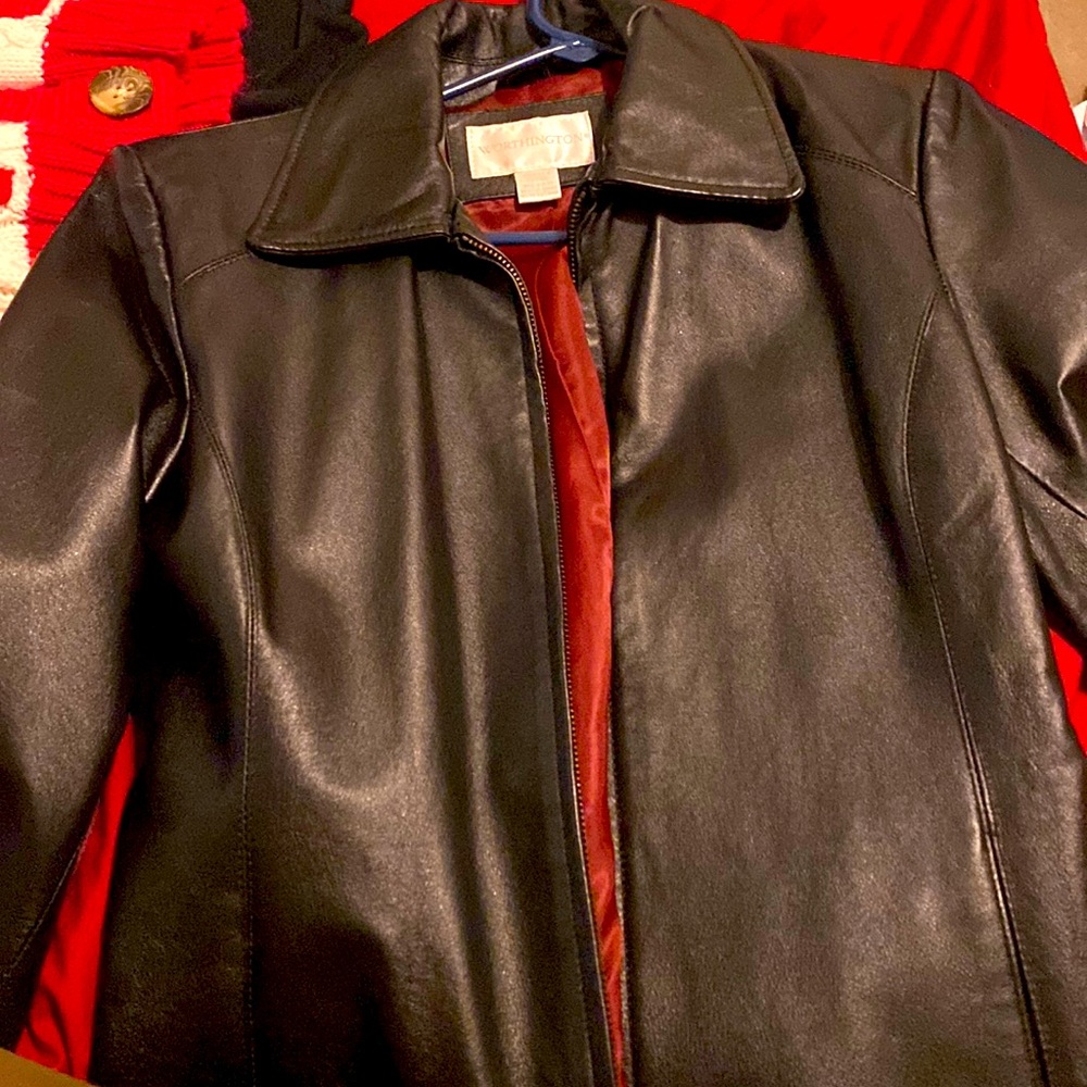Name brand leather jacket